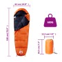 Saco de dormir tipo momia de camping para adultos 3 estaciones de vidaXL, Sacos de dormir - Ref: Foro24-94480, Precio: 32,67 ...