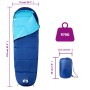 Saco de dormir tipo momia de camping para adultos 3 estaciones de vidaXL, Sacos de dormir - Ref: Foro24-94507, Precio: 30,21 ...