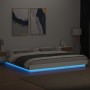 Estructura de cama con LED madera ingeniería blanco 180x200 cm de vidaXL, Camas y somieres - Ref: Foro24-3281077, Precio: 200...