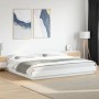 Estructura de cama con LED madera ingeniería blanco 180x200 cm de vidaXL, Camas y somieres - Ref: Foro24-3281077, Precio: 200...