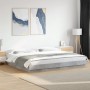 Estructura cama con luces LED madera gris hormigón 180x200 cm de vidaXL, Camas y somieres - Ref: Foro24-3281080, Precio: 202,...