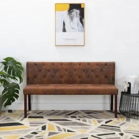 Kunstleder-Sofa in Braun, 148,5 cm von vidaXL, Bänke für Hallen und Lager - Ref: Foro24-288571, Preis: 251,76 €, Rabatt: %