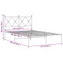 Estructura de cama con cabecero metal negro 120x200 cm de vidaXL, Camas y somieres - Ref: Foro24-376500, Precio: 90,48 €, Des...