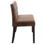 Banco de piel de ante artificial marrón 148,5 cm by vidaXL, Benches for halls and storage - Ref: Foro24-288571, Price: 251,76...