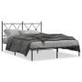 Estructura de cama con cabecero metal negro 140x190 cm de vidaXL, Camas y somieres - Ref: Foro24-376502, Precio: 111,70 €, De...