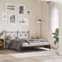 Estructura de cama con cabecero metal negro 140x190 cm de vidaXL, Camas y somieres - Ref: Foro24-376502, Precio: 111,70 €, De...