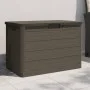 Baúl para cojines polipropileno marrón 77,5x44,5x53 cm de vidaXL, Cajas de almacenaje para exteriores - Ref: Foro24-366604, P...