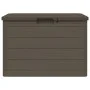 Baúl para cojines polipropileno marrón 77,5x44,5x53 cm de vidaXL, Cajas de almacenaje para exteriores - Ref: Foro24-366604, P...