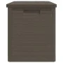 Baúl para cojines polipropileno marrón 77,5x44,5x53 cm de vidaXL, Cajas de almacenaje para exteriores - Ref: Foro24-366604, P...