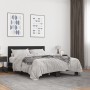 Estructura de cama madera de ingeniería y metal negro 135x190cm de vidaXL, Camas y somieres - Ref: Foro24-3280207, Precio: 14...