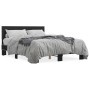 Estructura de cama madera de ingeniería y metal negro 120x200cm de vidaXL, Camas y somieres - Ref: Foro24-3280197, Precio: 14...