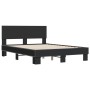 Estructura de cama madera de ingeniería y metal negro 120x200cm de vidaXL, Camas y somieres - Ref: Foro24-3280197, Precio: 14...