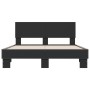 Estructura de cama madera de ingeniería y metal negro 120x200cm de vidaXL, Camas y somieres - Ref: Foro24-3280197, Precio: 14...