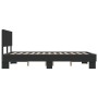 Estructura de cama madera de ingeniería y metal negro 120x200cm de vidaXL, Camas y somieres - Ref: Foro24-3280197, Precio: 14...