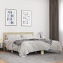 Estructura cama madera ingeniería metal roble Sonoma 160x200 cm de vidaXL, Camas y somieres - Ref: Foro24-3280183, Precio: 14...