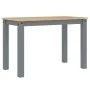 Panama dining table solid gray pine wood 117x60x75 cm by vidaXL, Kitchen and dining tables - Ref: Foro24-4005703, Price: 134,...