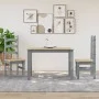 Panama dining table solid gray pine wood 117x60x75 cm by vidaXL, Kitchen and dining tables - Ref: Foro24-4005703, Price: 134,...