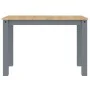Panama dining table solid gray pine wood 117x60x75 cm by vidaXL, Kitchen and dining tables - Ref: Foro24-4005703, Price: 134,...