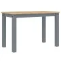 Panama dining table solid gray pine wood 117x60x75 cm by vidaXL, Kitchen and dining tables - Ref: Foro24-4005703, Price: 134,...