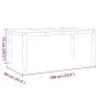 Mesa de comedor Corona madera maciza de pino 180x90x75 cm de vidaXL, Mesas de cocina y de comedor - Ref: Foro24-4005720, Prec...