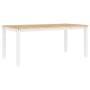 Mesa de comedor Corona madera maciza pino blanco 180x90x75 cm de vidaXL, Mesas de cocina y de comedor - Ref: Foro24-4005722, ...