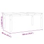 Mesa de comedor Corona madera maciza pino blanco 180x90x75 cm de vidaXL, Mesas de cocina y de comedor - Ref: Foro24-4005722, ...
