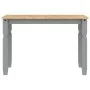 Mesa de comedor Corona madera maciza de pino gris 112x60x75 cm de vidaXL, Mesas de cocina y de comedor - Ref: Foro24-4005715,...