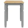 Mesa de comedor Corona madera maciza de pino gris 112x60x75 cm de vidaXL, Mesas de cocina y de comedor - Ref: Foro24-4005715,...