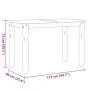 Mesa de comedor Corona madera maciza de pino gris 112x60x75 cm de vidaXL, Mesas de cocina y de comedor - Ref: Foro24-4005715,...