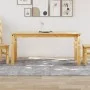 Mesa de comedor Corona madera maciza de pino 160x80x75 cm de vidaXL, Mesas de cocina y de comedor - Ref: Foro24-4005717, Prec...