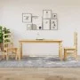 Mesa de comedor Corona madera maciza de pino 160x80x75 cm de vidaXL, Mesas de cocina y de comedor - Ref: Foro24-4005717, Prec...