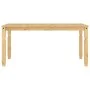 Mesa de comedor Corona madera maciza de pino 160x80x75 cm de vidaXL, Mesas de cocina y de comedor - Ref: Foro24-4005717, Prec...