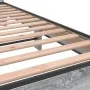 Sonoma gray metal engineered wood bed frame 120x200 cm by vidaXL, Beds and slatted bases - Ref: Foro24-3280155, Price: 138,63...