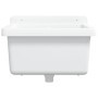 Fregadero lavabo de pared resina blanco 40x40x24 cm de vidaXL, Fregaderos - Ref: Foro24-4002793, Precio: 65,78 €, Descuento: %