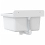 Fregadero lavabo de pared resina blanco 40x40x24 cm de vidaXL, Fregaderos - Ref: Foro24-4002793, Precio: 65,78 €, Descuento: %