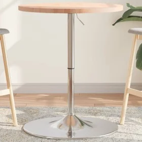Mesa alta de madera maciza de haya Ø60x90,5 cm de vidaXL, Mesas de cocina y de comedor - Ref: Foro24-3270629, Precio: 106,84 ...