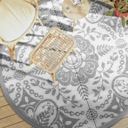 Alfombra de exterior PP gris claro Ø200 cm de vidaXL, Protectores para exterior - Ref: Foro24-368496, Precio: 40,54 €, Descue...