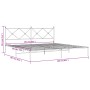 Estructura de cama con cabecero metal negro 200x200 cm de vidaXL, Camas y somieres - Ref: Foro24-376509, Precio: 127,12 €, De...