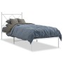 Estructura de cama de metal con cabecero blanco 80x200 cm de vidaXL, Camas y somieres - Ref: Foro24-376542, Precio: 60,54 €, ...