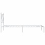 Estructura de cama de metal con cabecero blanco 80x200 cm de vidaXL, Camas y somieres - Ref: Foro24-376542, Precio: 60,54 €, ...