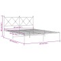 Estructura de cama con cabecero metal blanca 160x200 cm de vidaXL, Camas y somieres - Ref: Foro24-376554, Precio: 119,25 €, D...