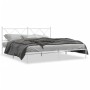 Estructura de cama de metal con cabecero blanco 183x213 cm de vidaXL, Camas y somieres - Ref: Foro24-376556, Precio: 105,40 €...