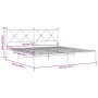 Estructura de cama de metal con cabecero blanco 183x213 cm de vidaXL, Camas y somieres - Ref: Foro24-376556, Precio: 105,40 €...