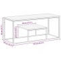 Mesa de centro acero inoxidable y madera reciclada plateado de vidaXL, Mesas de centro - Ref: Foro24-350024, Precio: 85,46 €,...