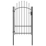 Puerta de jardín de acero negro 1x2,2 m de vidaXL, Puertas de jardín - Ref: Foro24-146320, Precio: 147,64 €, Descuento: %