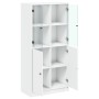 Aparador alto con puertas madera ingeniería blanco 68x37x142 cm de vidaXL, Aparadores - Ref: Foro24-3295864, Precio: 120,46 €...