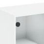 Aparador alto con puertas madera ingeniería blanco 68x37x142 cm de vidaXL, Aparadores - Ref: Foro24-3295864, Precio: 120,46 €...