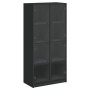 Aparador alto con puertas madera ingeniería negro 68x37x142 cm de vidaXL, Aparadores - Ref: Foro24-3295858, Precio: 129,48 €,...