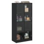 Aparador alto con puertas madera ingeniería negro 68x37x142 cm de vidaXL, Aparadores - Ref: Foro24-3295858, Precio: 129,48 €,...