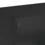 Aparador alto con puertas madera ingeniería negro 68x37x142 cm de vidaXL, Aparadores - Ref: Foro24-3295858, Precio: 129,48 €,...